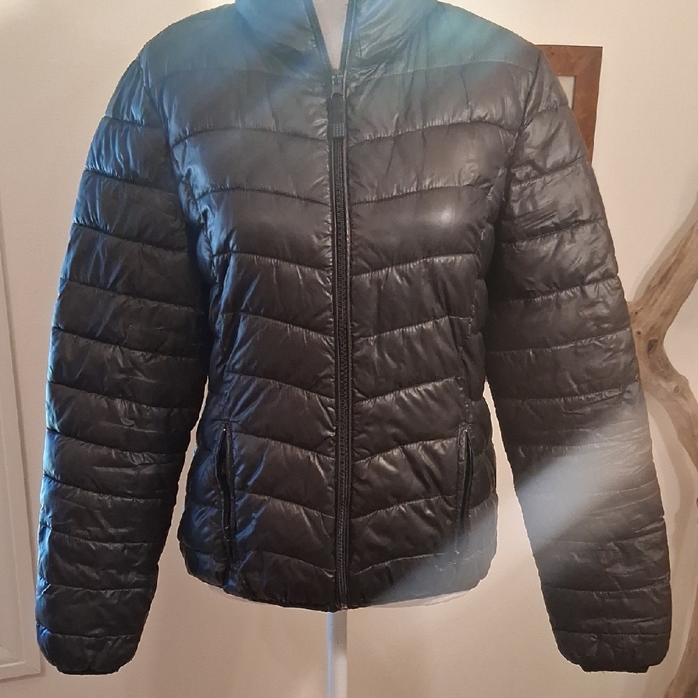 Black Rivet Women's Black Puffer Packable Jacket